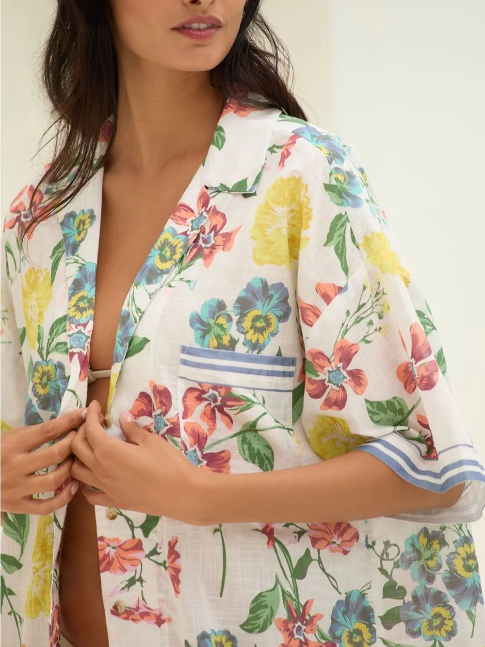 By Anthropologie Short Sleeve Button Down Shirt